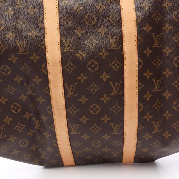 Louis Vuitton Keepall Boston Bag Canvas Leather Monogram Brown